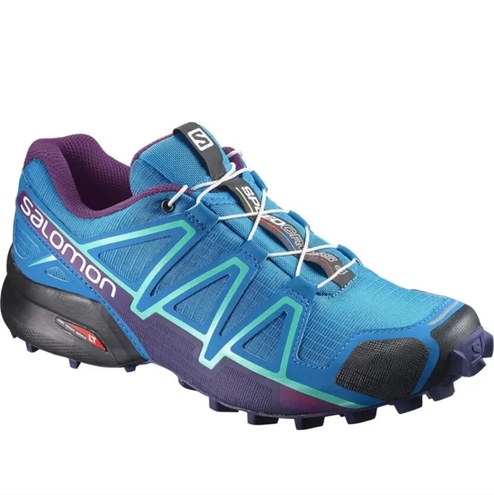 Salomon Men's Blue and Purple Athletic Shoes